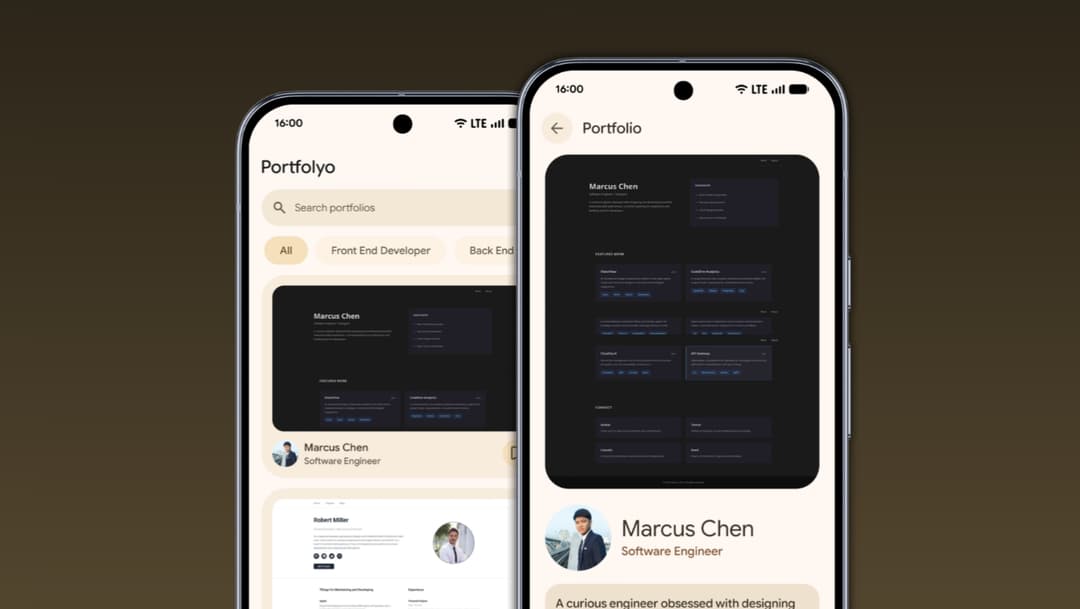 Portfolyo screenshot